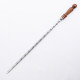 Stainless skewer 620*12*3 mm with wooden handle в Барнауле
