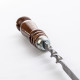 Stainless skewer 620*12*3 mm with wooden handle в Барнауле