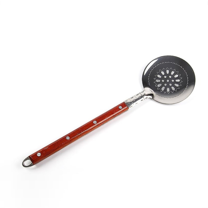 Skimmer stainless 40 cm with wooden handle в Барнауле