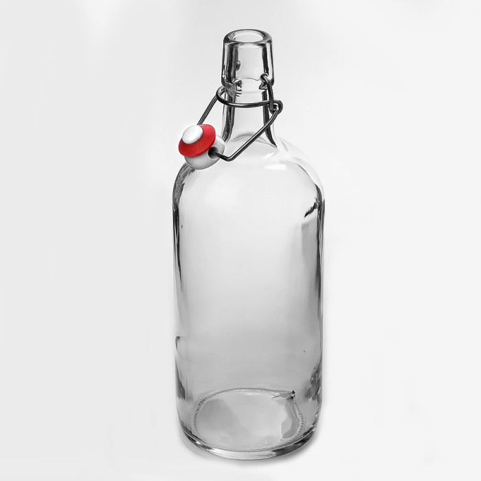 Бутылка бесцветная бугельная 1 литр в Барнауле